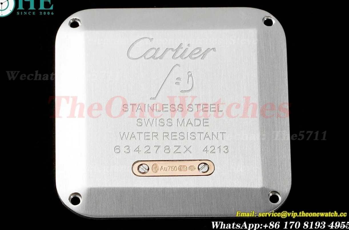 Silver Dumont Santos RG Blue AF Dial Quartz LE 1222